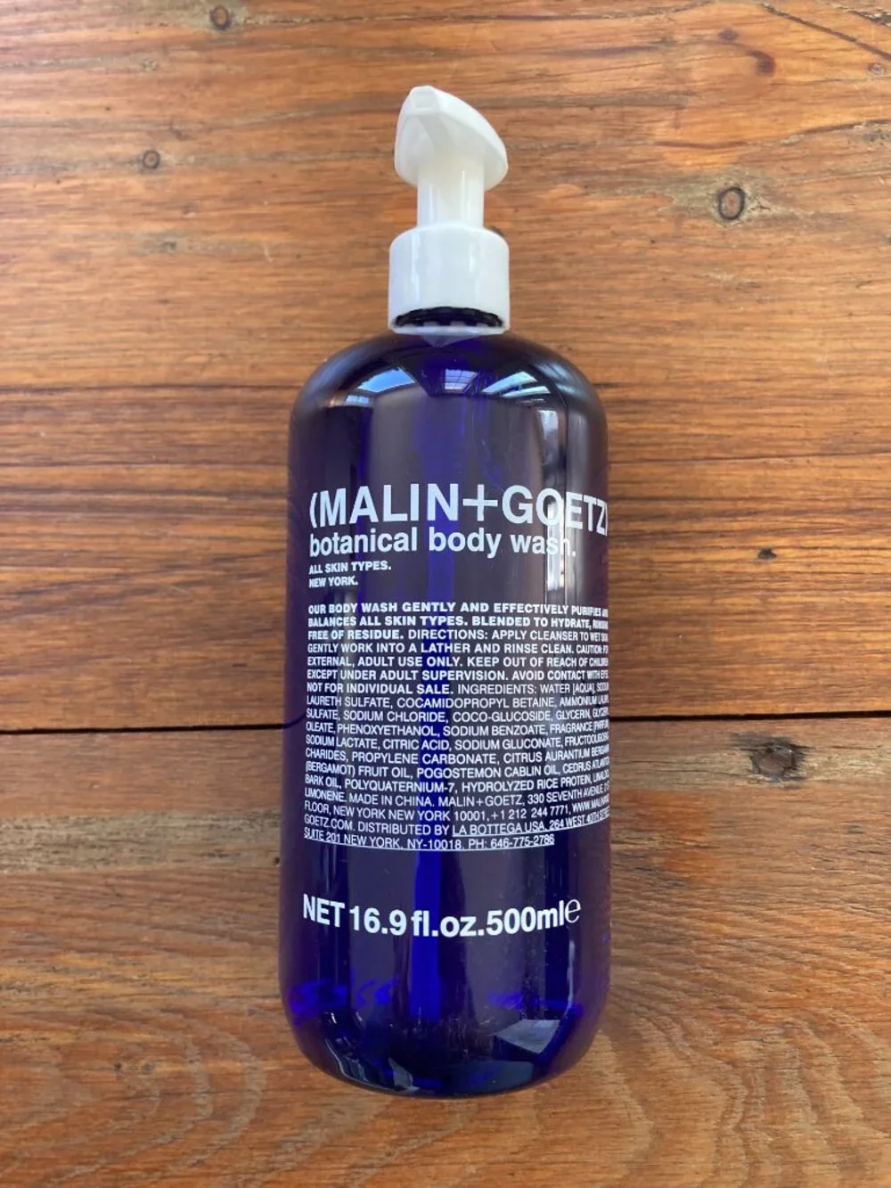 Set of 5 MALIN + GOETZ Botanical Series - 5 x 16.9 fl. oz. bottles NEW